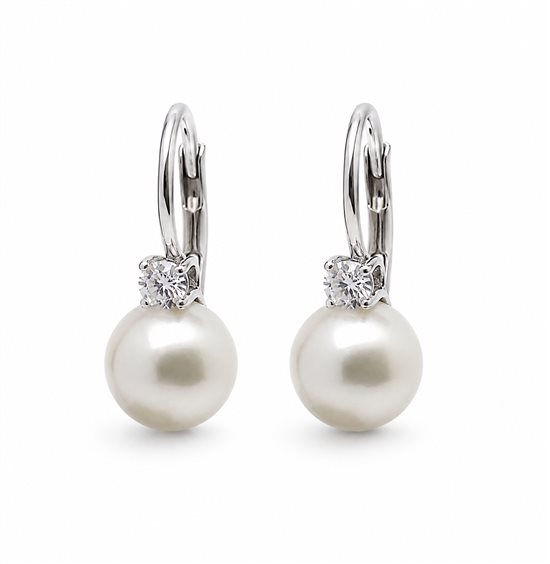 Orecchini Recarlo Donna in Oro bianco Perla 2.10 Ct XB956/040 - XB956/040